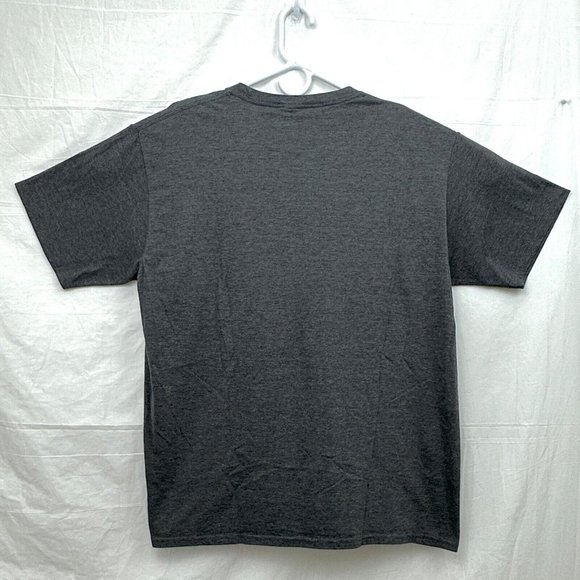 T-Rex Dinosaur Shadow Vintage Style Unisex T-Shirt Gray (See Measurements) - Picture 3 of 4